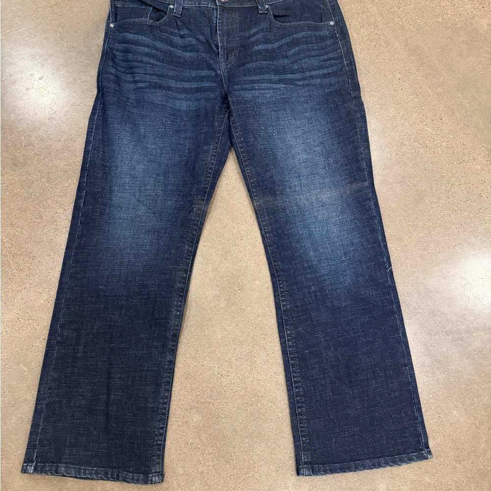 Relaxed Fit Dark Blue Denim Jeans